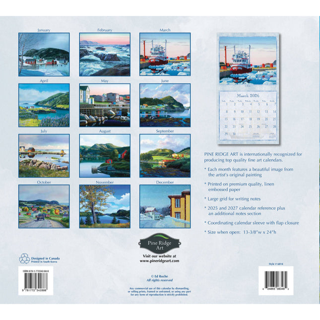 Pine Ridge Newfoundland Kalender 2026
