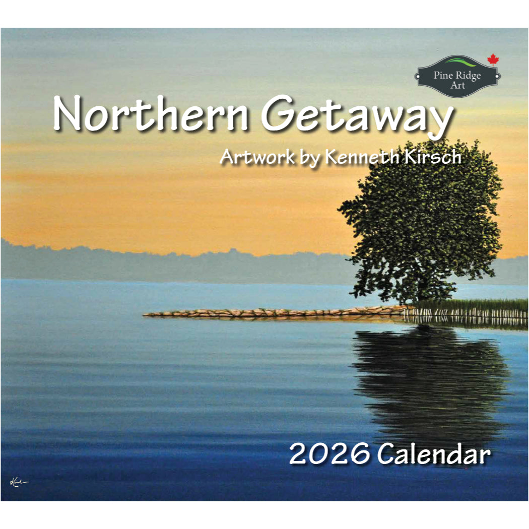 Northern Getaway Kalender 2026 Kopen? Art Work van Kenneth Kirsch