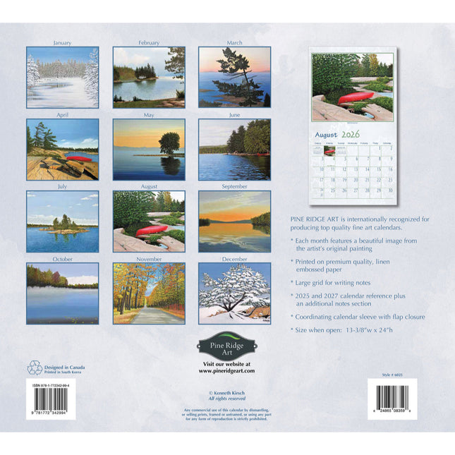 Pine Ridge Northern Getaway Kalender 2026