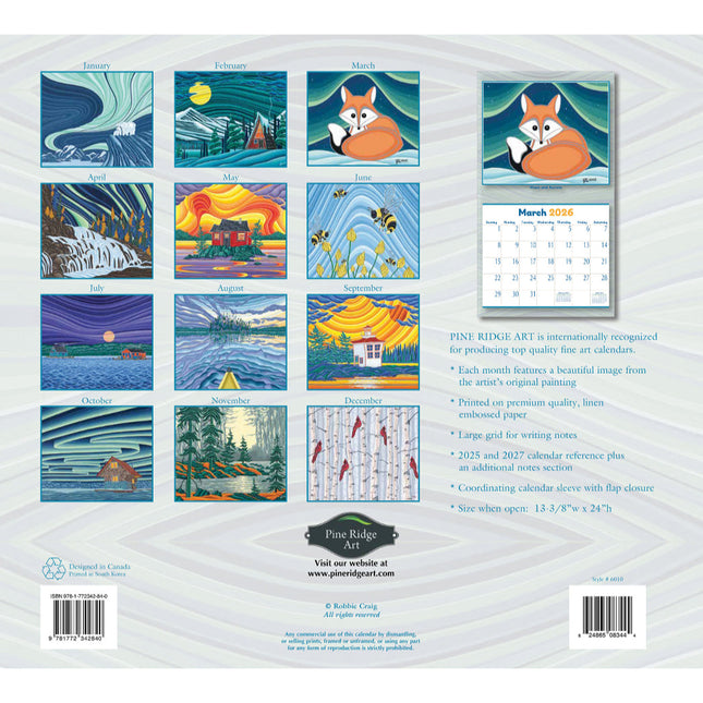 Pine Ridge Quiet Places Kalender 2026