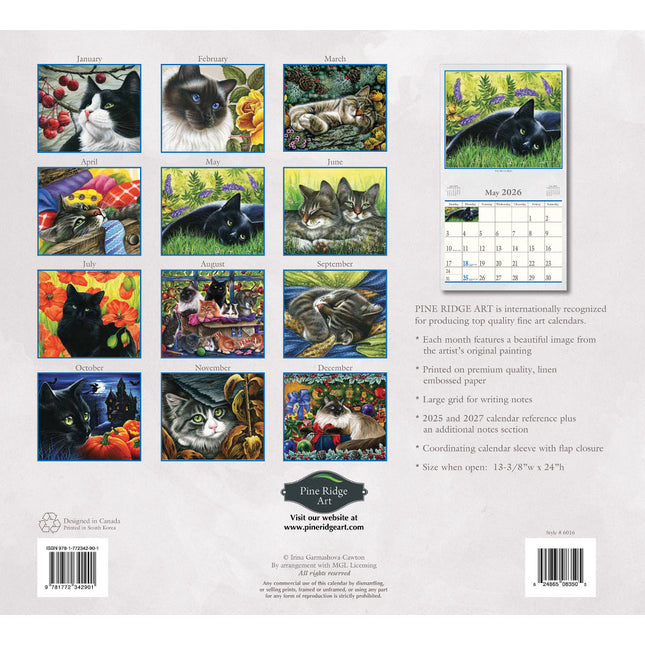 Pine Ridge The Cat's Meow Kalender 2026