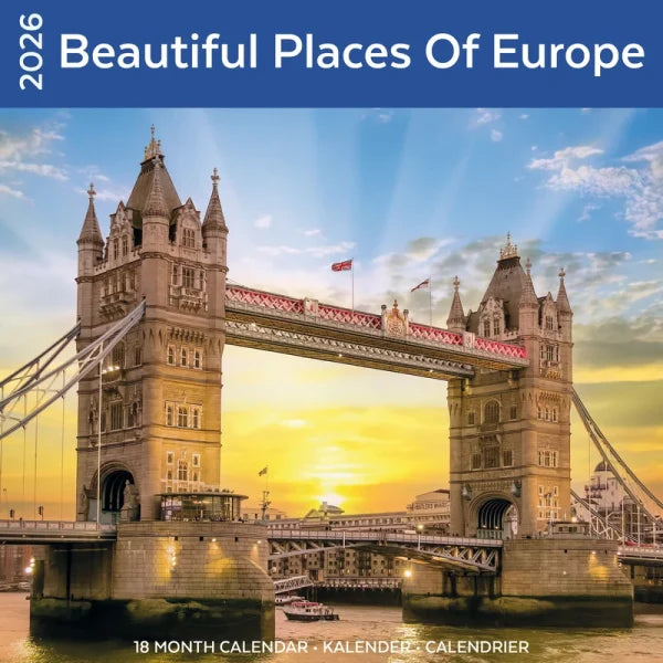 Plenty Gifts Beautiful Places Of Europe Kalender 2026