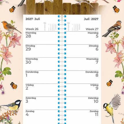 Plenty Gifts Birds Weekomleg Kalender 2027