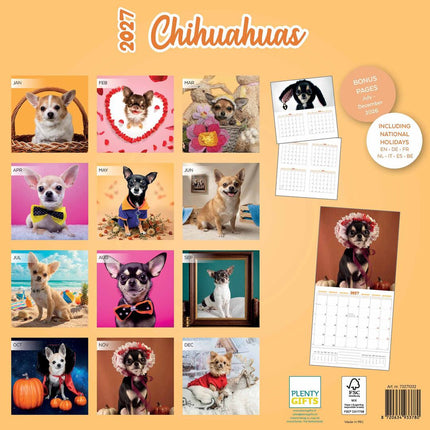 Plenty Gifts Chihuahua Studio Kalender 2027