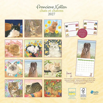 Plenty Gifts Franciens Katten Kalender 2027