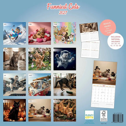 Plenty Gifts Funniest Cats Kalender 2027
