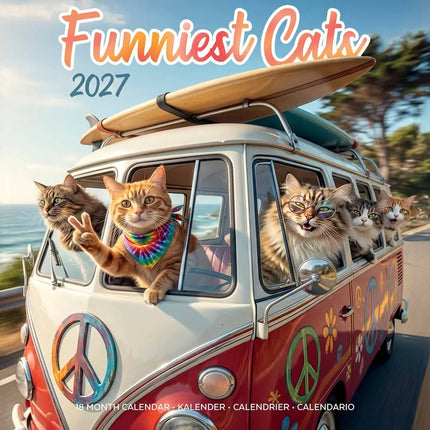 Plenty Gifts Funniest Cats Kalender 2027