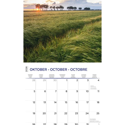 Plenty Gifts Landschappen Kalender 2026