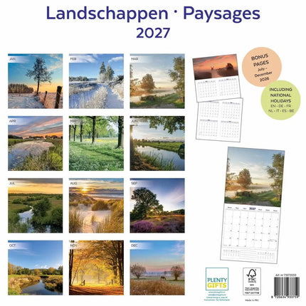 Plenty Gifts Landschappen Kalender 2027