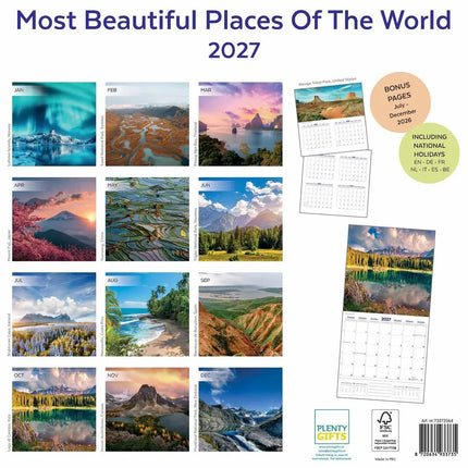 Plenty Gifts Most Beautiful Places Kalender 2027