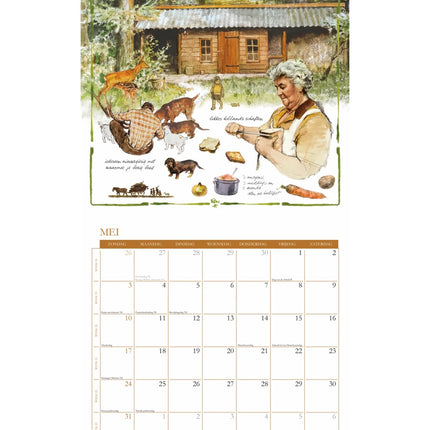 Plenty Gifts Rien Poortvliet Kalender 2026 Boerderij