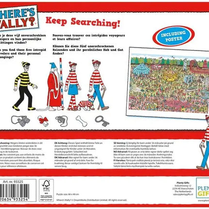 Plenty Gifts Where's Wally Fairground Puzzel 1000 Stukjes