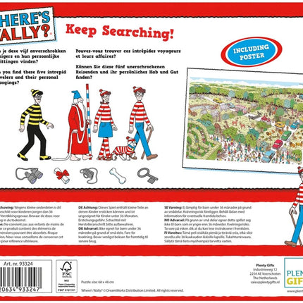 Plenty Gifts Where's Wally Safari Park Puzzel 1000 Stukjes