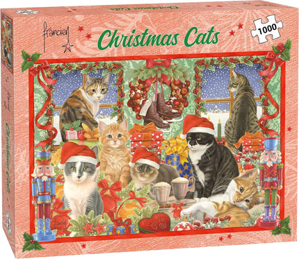 Plenty Gifts Xms Franciens Katten Puzzel 1000 Stukjes