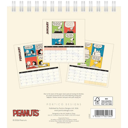 Portico Peanuts Deskkalender 2027