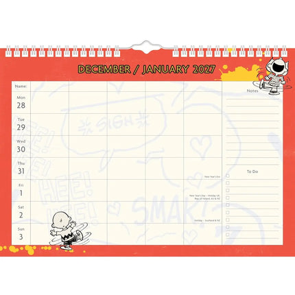 Portico Peanuts Family Planner 2027