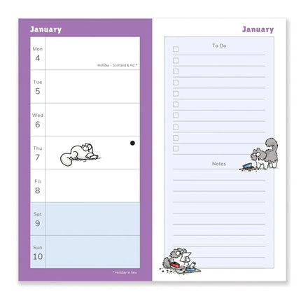 Portico Simon's Cat Agenda 2027 Slim
