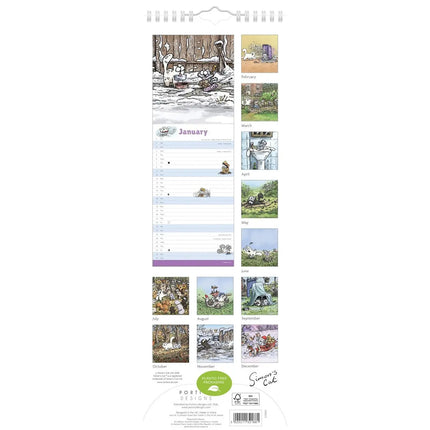 Portico Simon's Cat Kalender 2027 Slimline