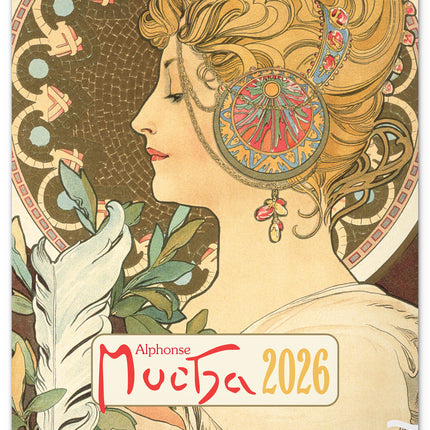 Presco Alphonse Mucha Kalender 2026