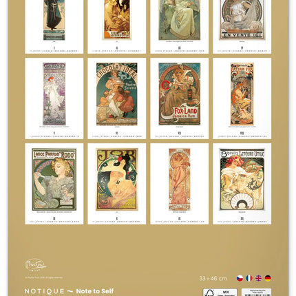 Presco Alphonse Mucha Kalender 2027