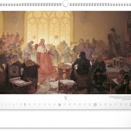 Presco Alphonse Mucha Kalender Groot 2027