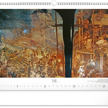 Presco Alphonse Mucha Kalender Groot 2027