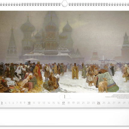 Presco Alphonse Mucha Kalender Groot 2027