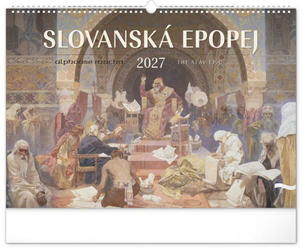 Presco Alphonse Mucha Kalender Groot 2027