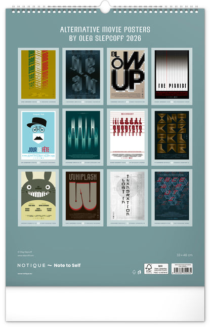 Presco Alternative Movie Posters Kalender 2026