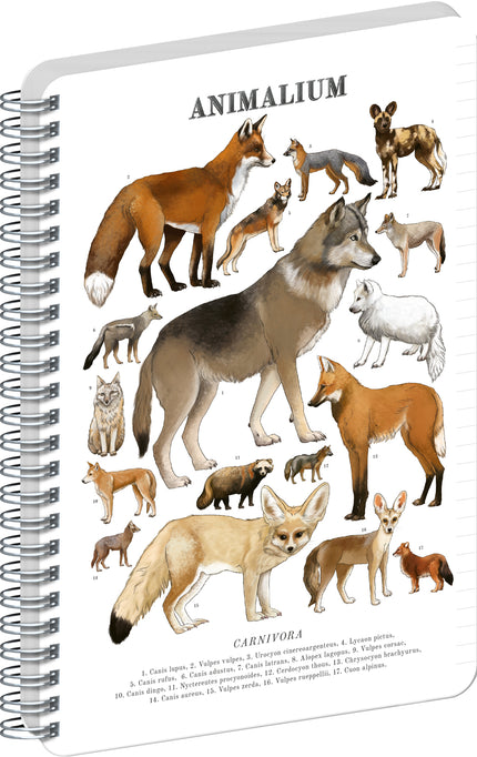 Presco Animalium – Canines Spiraal Notitieboek A5