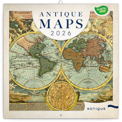 Presco Antique Maps Kalender 2026
