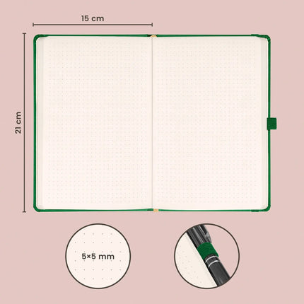 Presco Aprint Green Notitieboek A5 Stippen