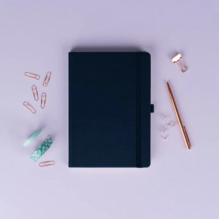 Presco Balacron Dark Blue Notitieboek A5 Stippen