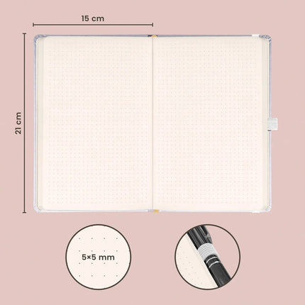 Presco Balacron Silver Notitieboek A5 Stippen