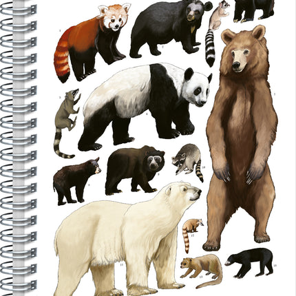 Presco Bears Spiraal Notitieboek A4 Blanco