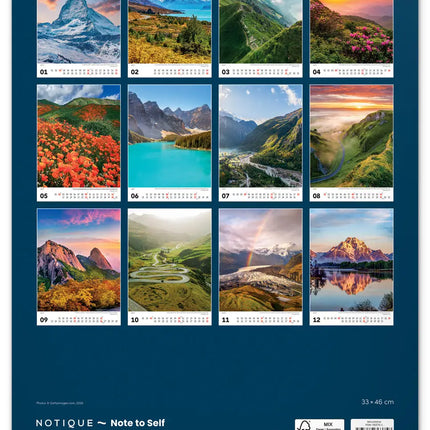Presco Bergen Kalender 2027 Groot