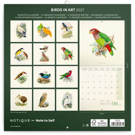 Presco Birds in Art Kalender 2027