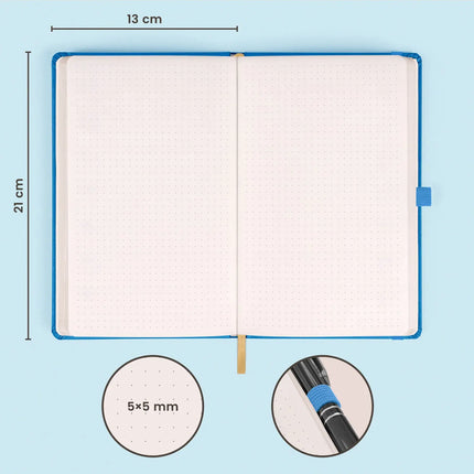 Presco Blauw Notitieboek A5 Stippen
