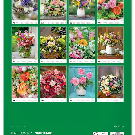 Presco Bloemen Kalender Groot 2027