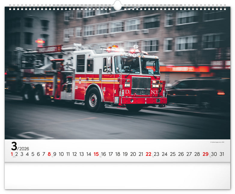 Presco Brandweerwagens Kalender 2026