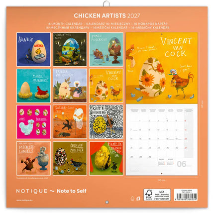 Presco Chicken Artists Kalender 2027
