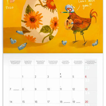 Presco Chicken Artists Kalender 2027