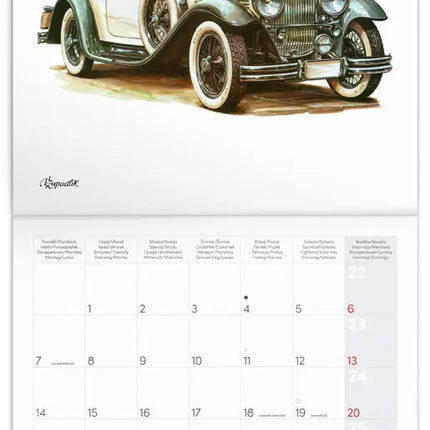 Presco Classic Cars Kalender 2027