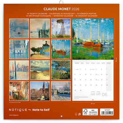 Presco Claude Monet Kalender 2026
