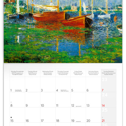 Presco Claude Monet Kalender 2026