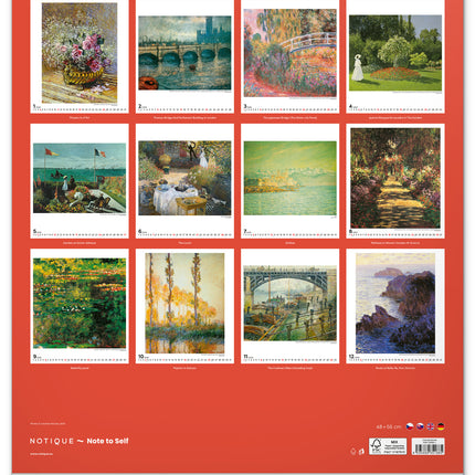 Presco Claude Monet Kalender 2026 Groot