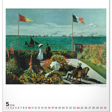 Presco Claude Monet Kalender 2026 Groot