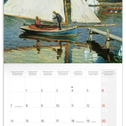 Presco Claude Monet Kalender 2027