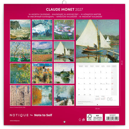 Presco Claude Monet Kalender 2027