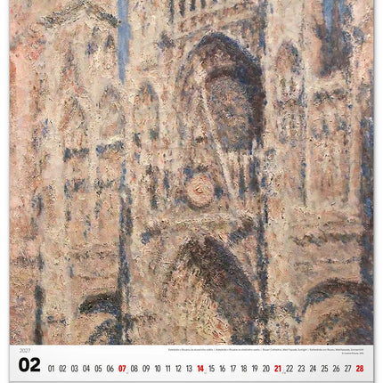 Presco Claude Monet Kalender 2027 Groot